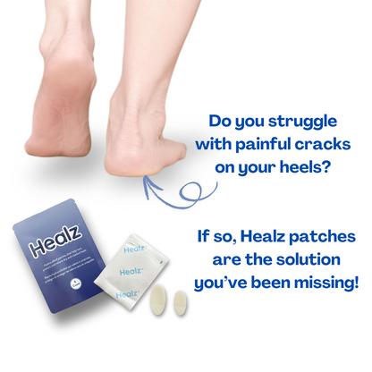 Healz Hydrocolloid Patches – Heal, Protect, and Relieve Painful Cracked Heels