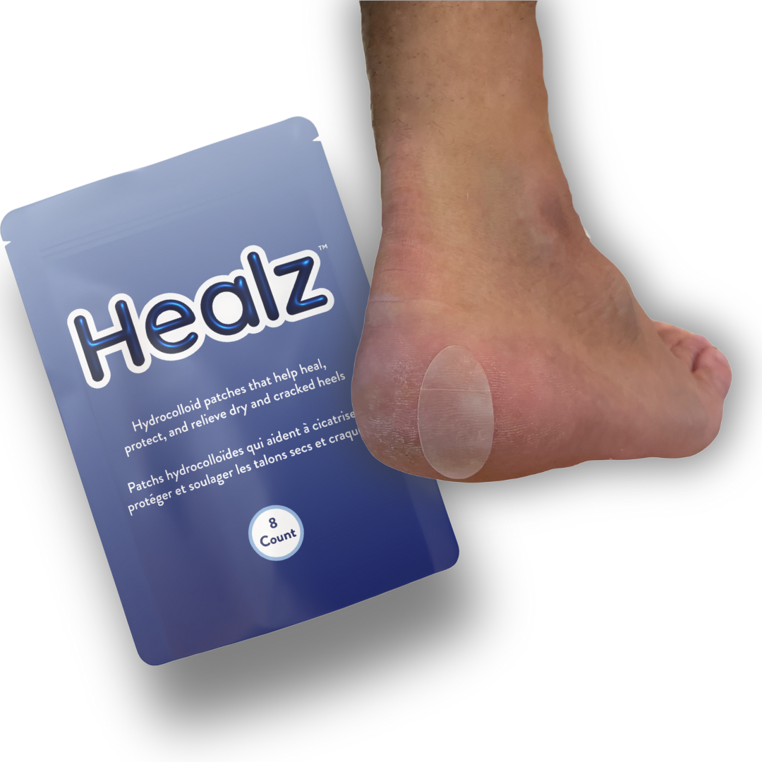 Healz Hydrocolloid Patches – Heal, Protect, and Relieve Painful Cracked Heels