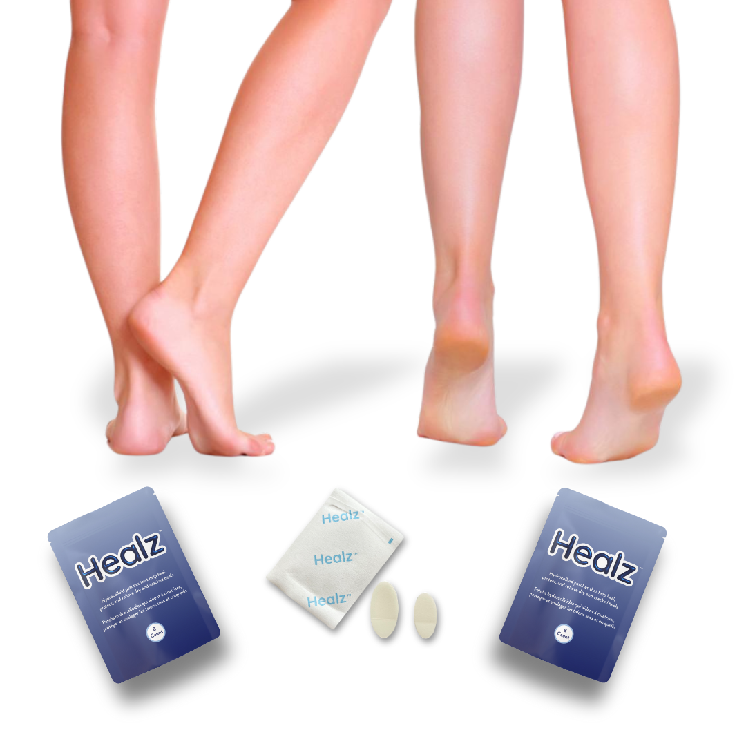 Healz Hydrocolloid Patches – Heal, Protect, and Relieve Painful Cracked Heels